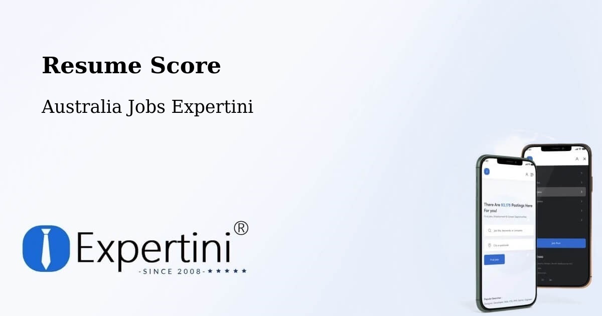 Resume Score & Job Description Match Tool – Docklands - Australia Jobs Expertini